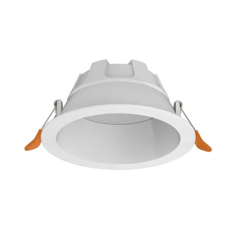 Witte vaste downlight met diepe optiek