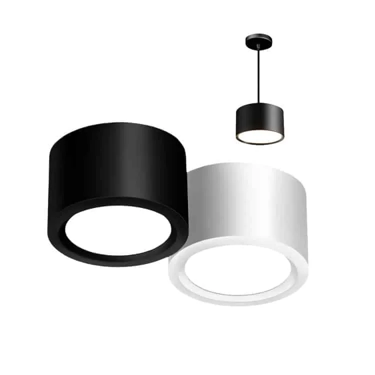 Opbouwdownlight met noodverlichtingsoptie