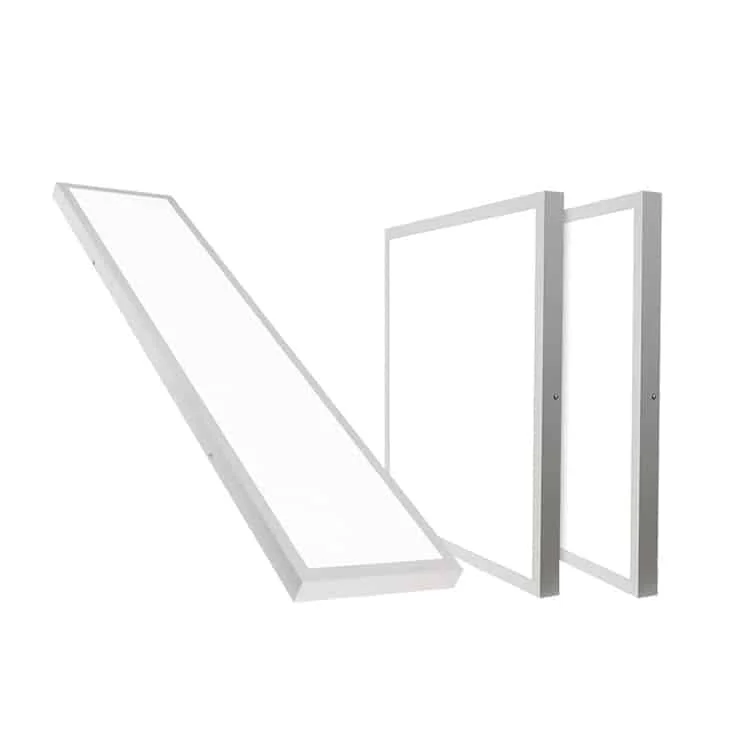 Backlit panelen met opbouwframe