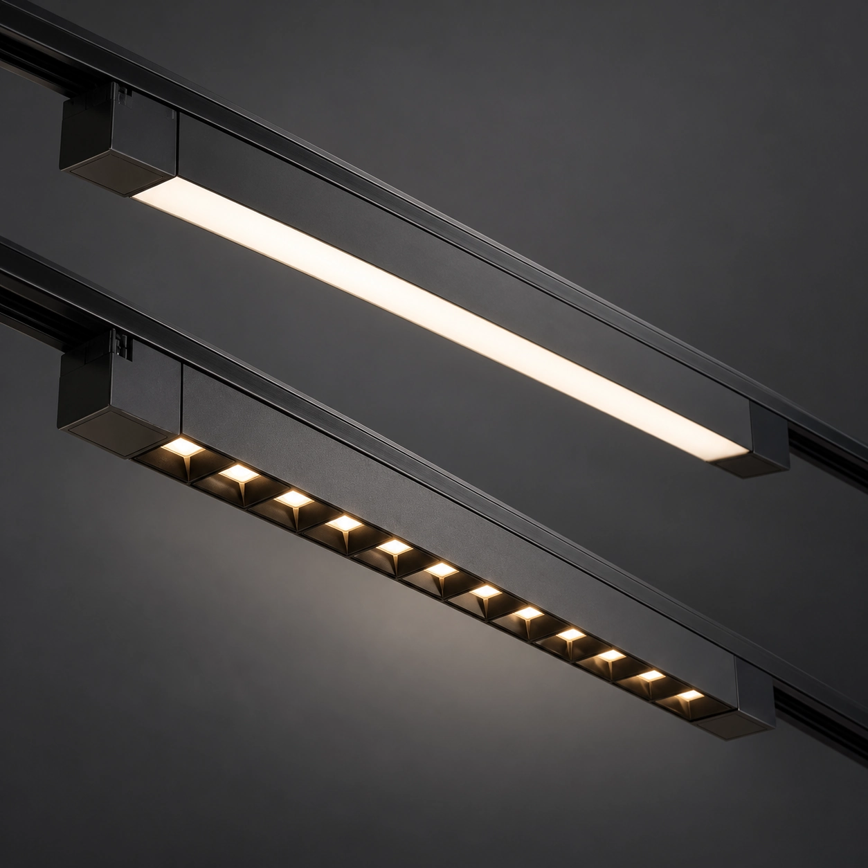 Lineaire railmodules voor accentlicht of diffuus licht