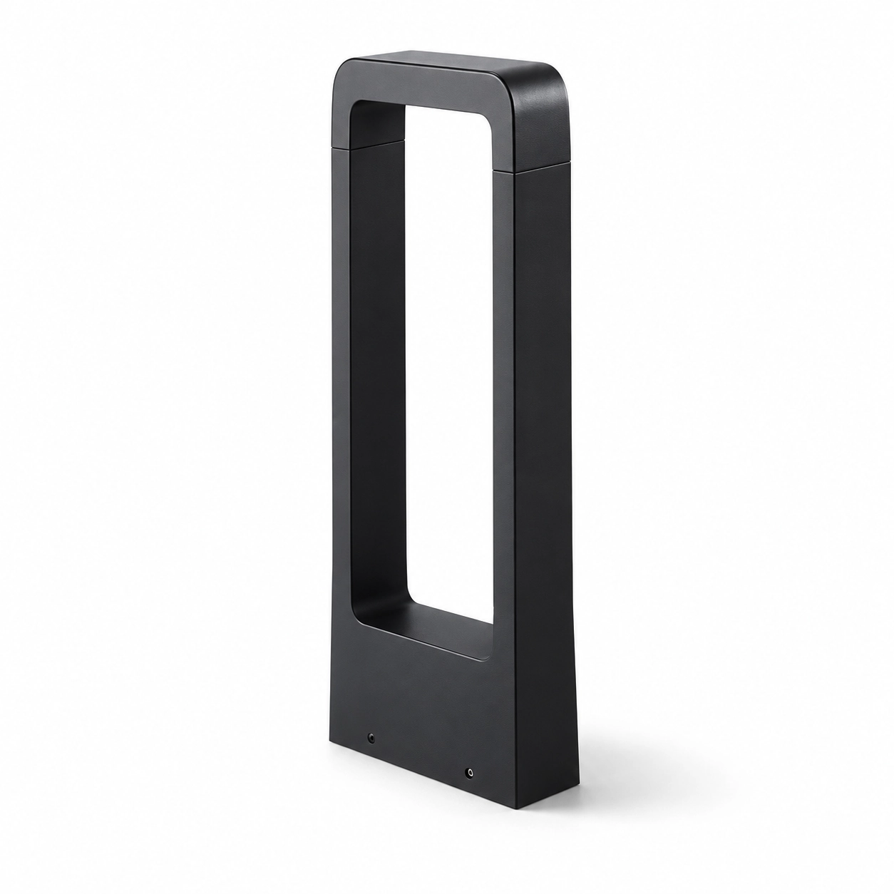 black open frame bollard white studio