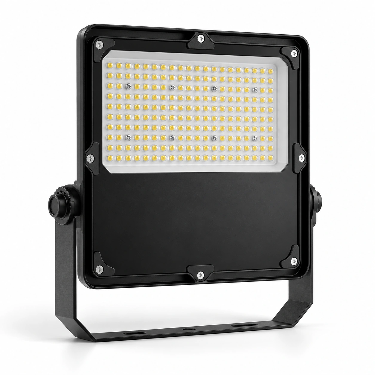 black rectangular floodlight wide optical grid white studio