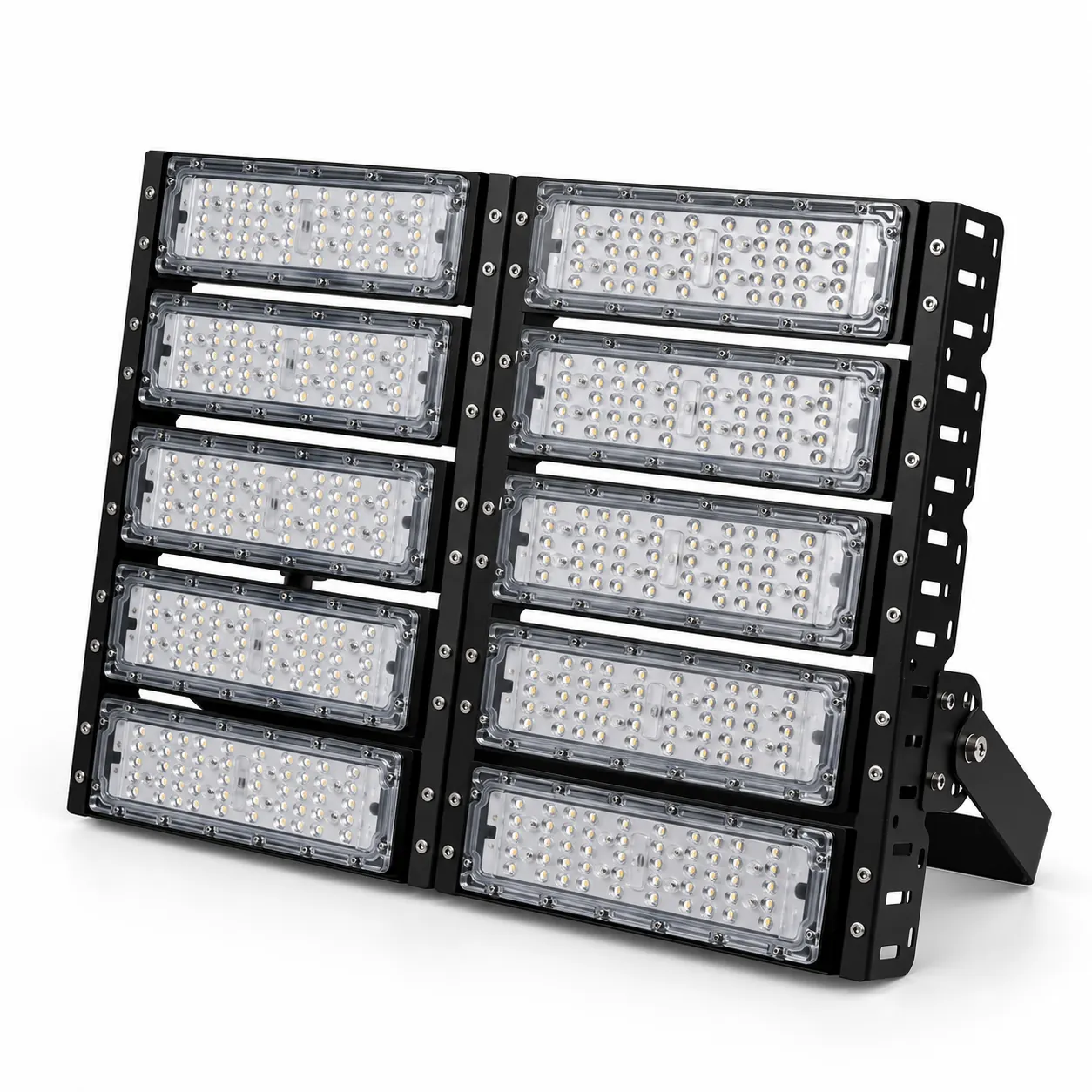 black ten module floodlight two column array white studio