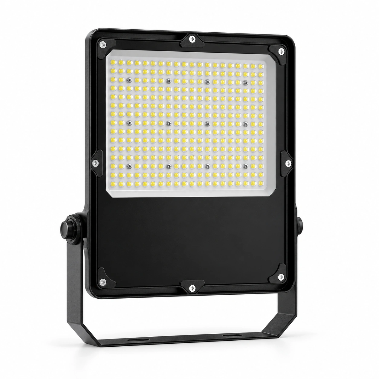 compact black rectangular led floodlight white studio