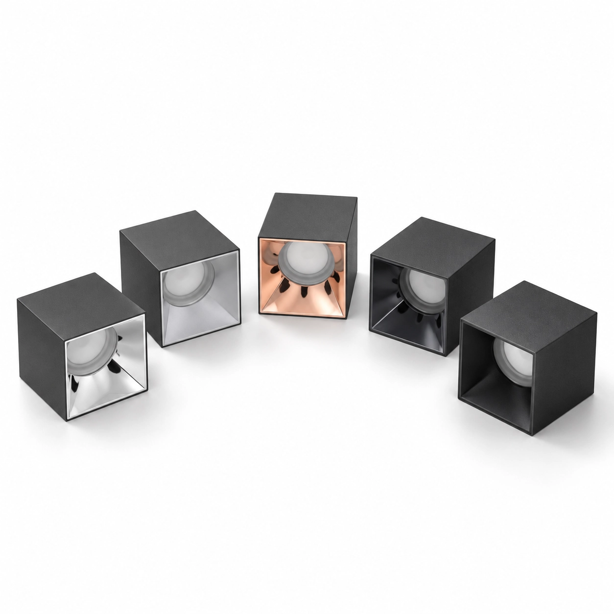 Vierkante opbouwdownlights met IP65-bescherming