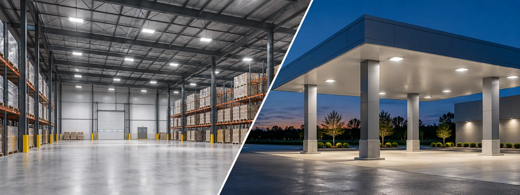 high and low ceiling led lighting applications