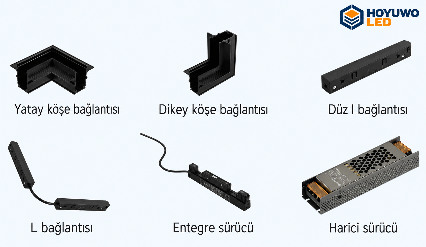 accessoires voor magnetische rails