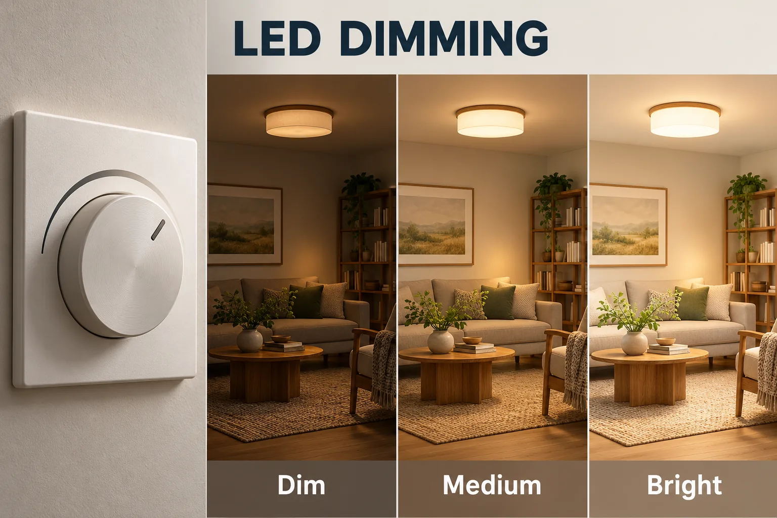 led dimmer brightness control concept