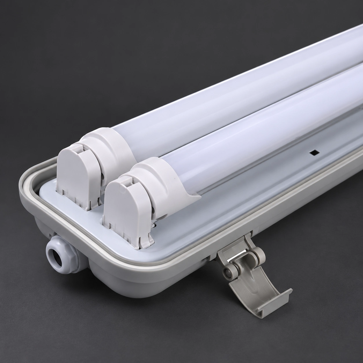 open twin tube enclosure charcoal detail