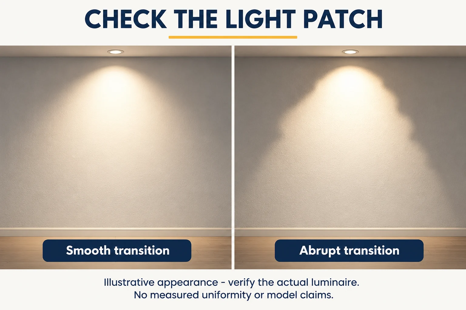 smooth and abrupt light patch transitions