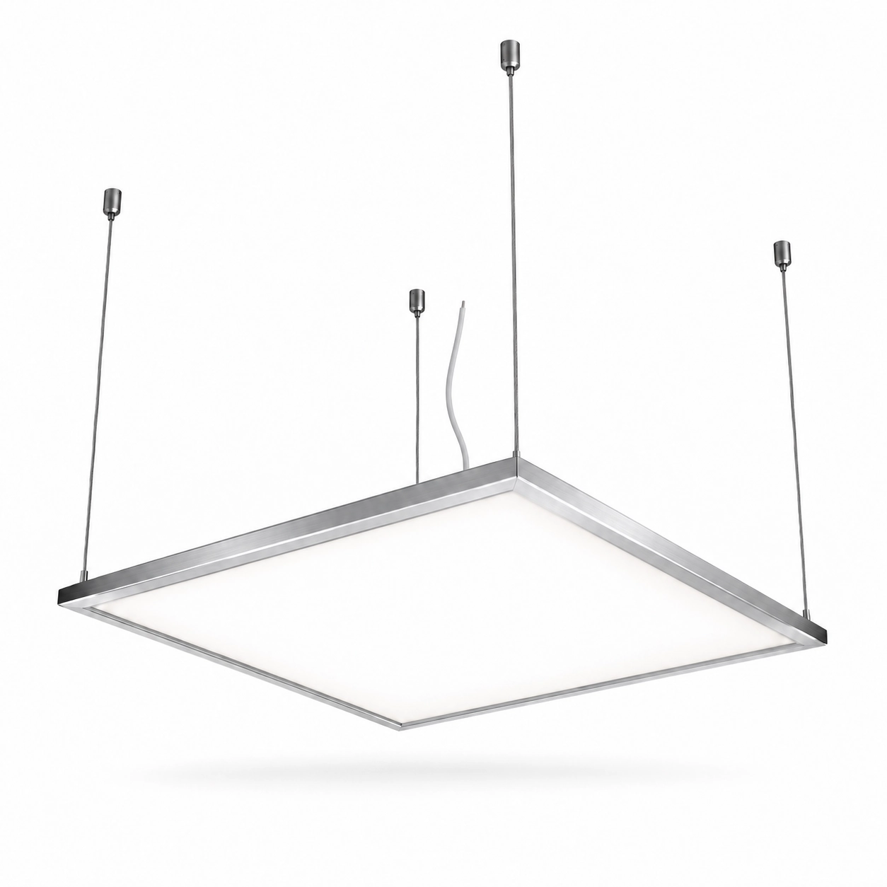 square led panel four point suspension white studio