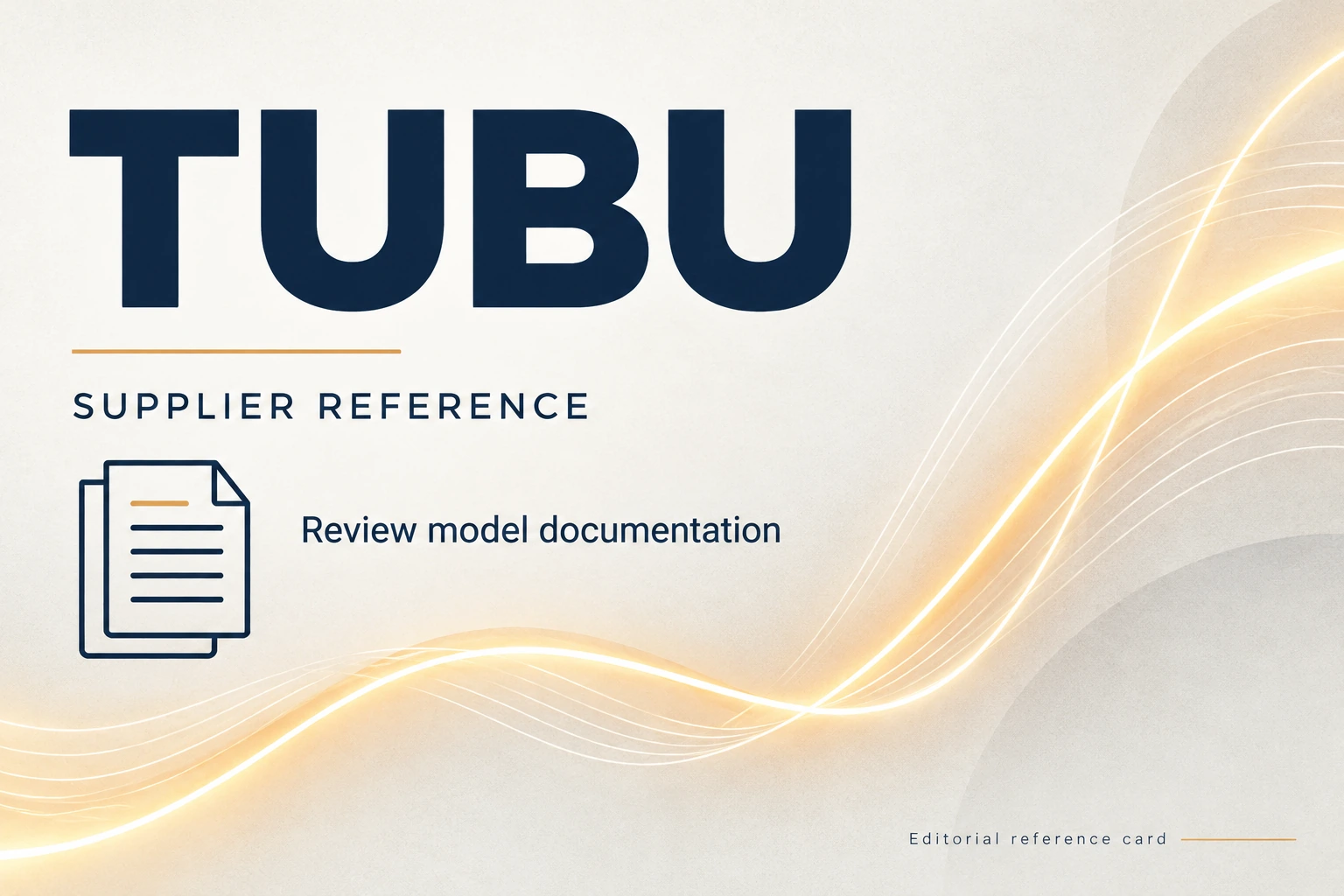 visual identification of tubu in a supplier directory